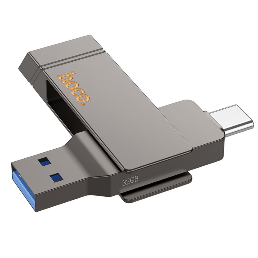USB ���������� Hoco UD15 32GB Wise Type-C/ USB3.2 metal gray