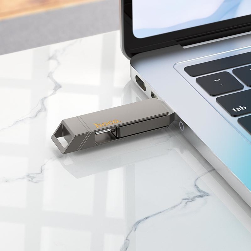 USB ���������� Hoco UD15 32GB Wise Type-C/ USB3.2 metal gray
