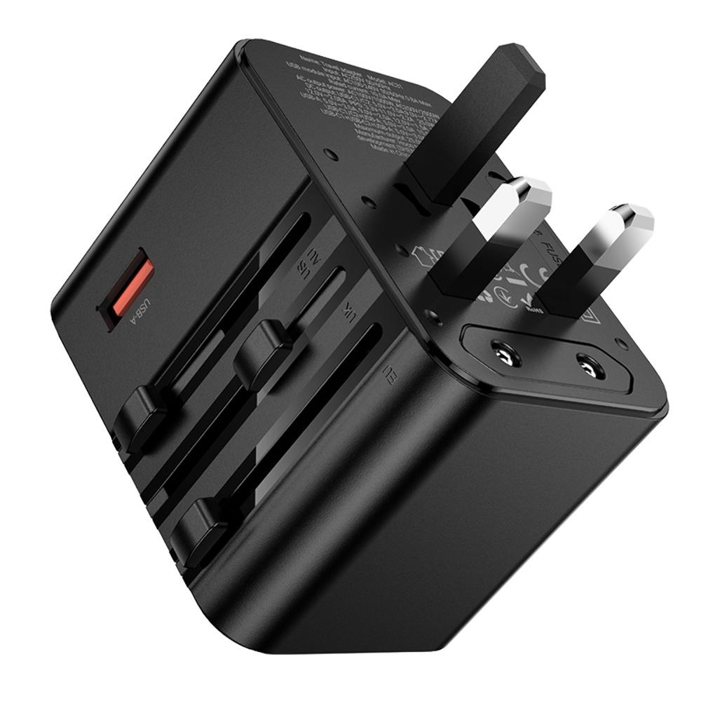 ������� �������� ���������� Hoco AC31 USB/ 2 Type-C PD 25W black