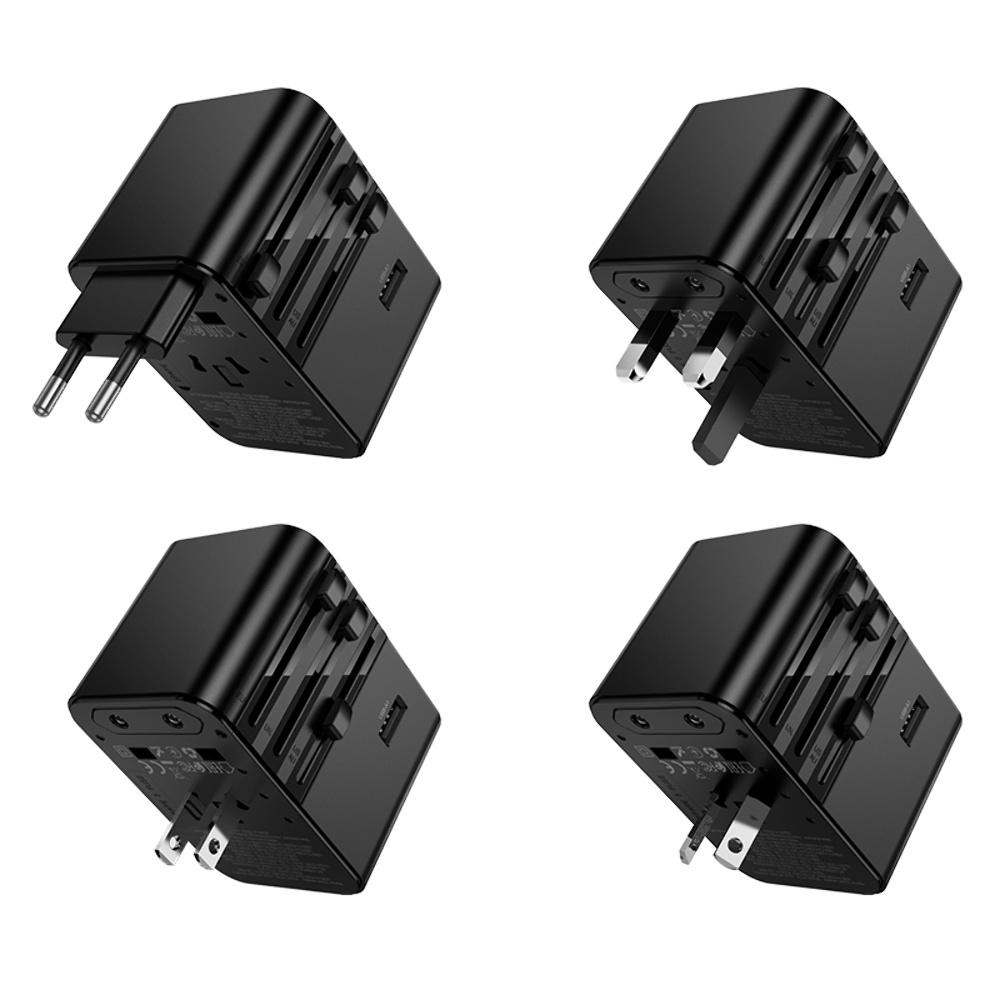 ������� �������� ���������� Hoco AC32 2 USB/ 3 Type-C PD 45W black