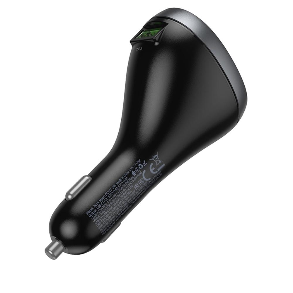 ������������� �������� ���������� Hoco Z61� USB/ 2 Type-C PD 60W � ������ ������������� � �������� black