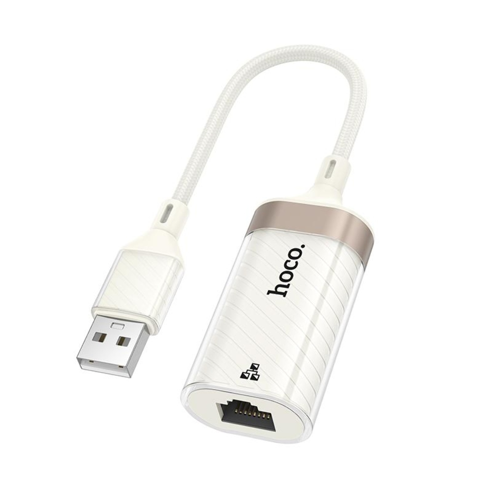 ������� ���������� Hoco UA41 USB to RJ-45 100 mbps apricot