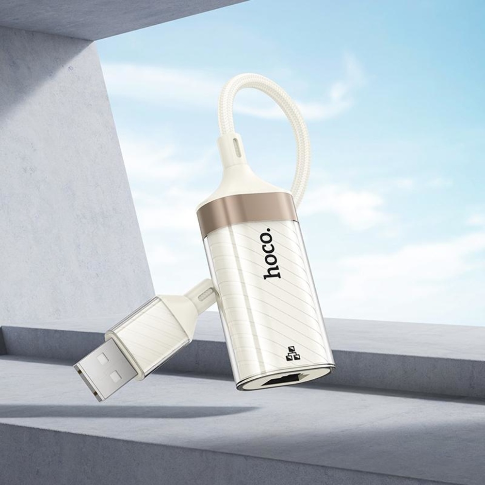 ������� ���������� Hoco UA41 USB to RJ-45 100 mbps apricot
