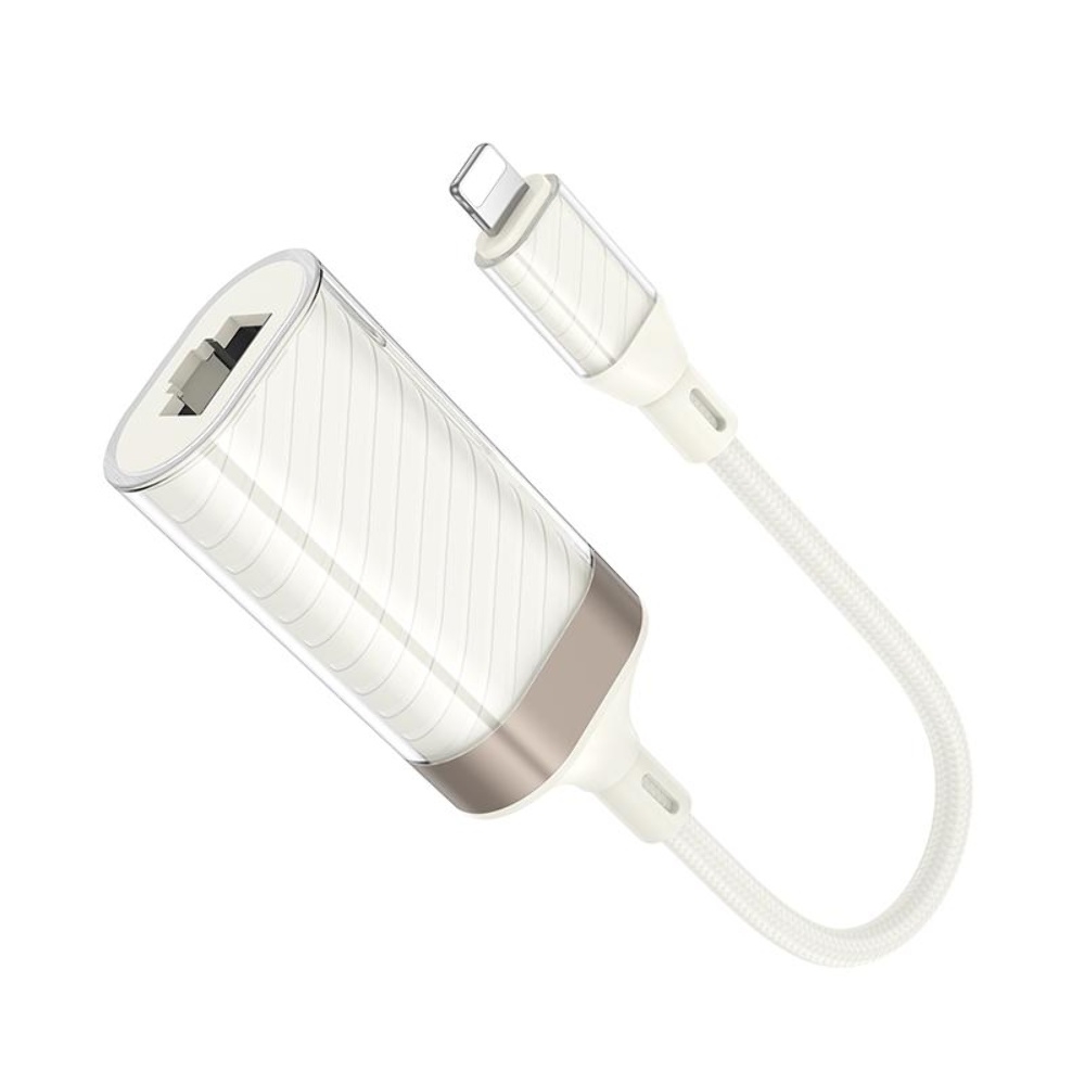 ������� ���������� Hoco UA41A Lightning to RJ-45 100 mbps apricot