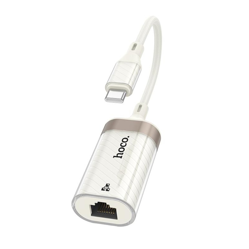 ������� ���������� Hoco UA41B Type-C to RJ-45 100 mbps apricot