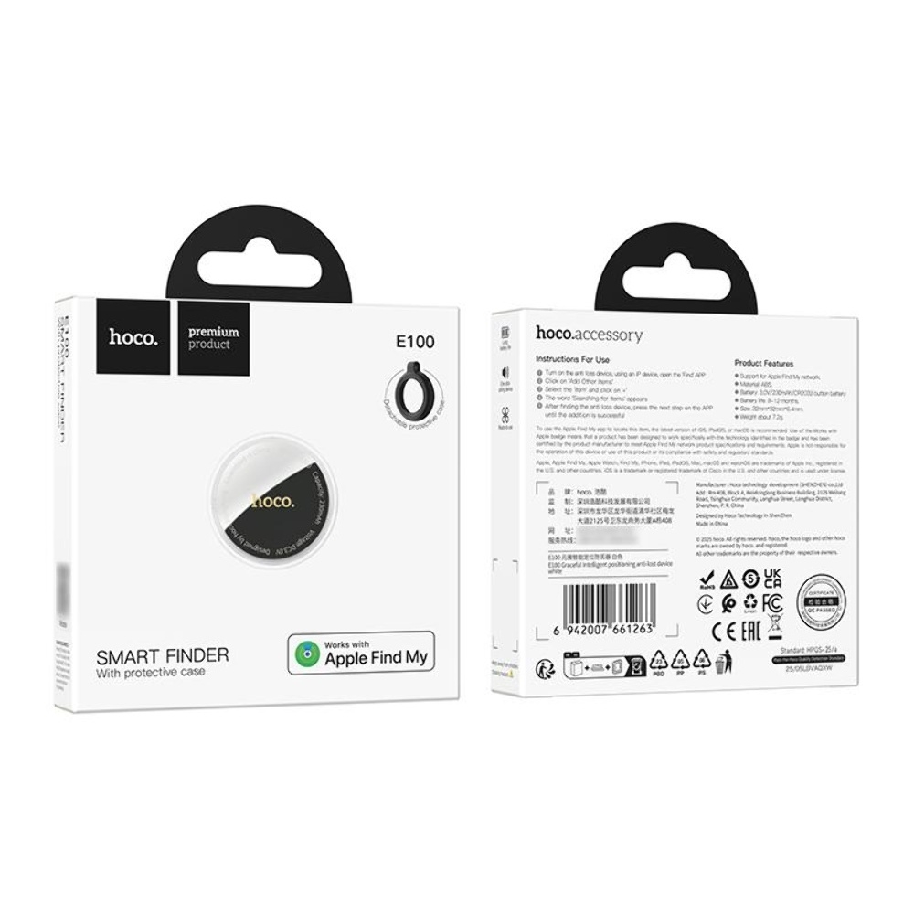 GPS-������ Hoco E100 � ��������� � ������ white