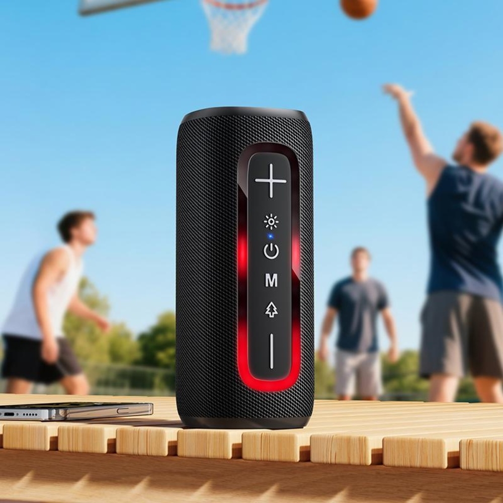 ����������� Bluetooth ������� Hoco HC36 � LED ���������� black