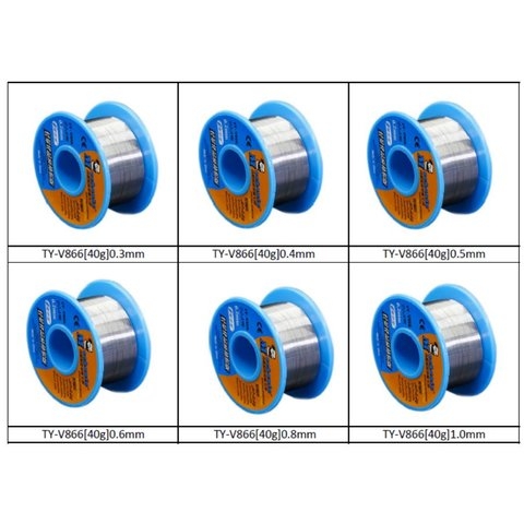 ������ Mechanic TY-V866, Sn 63%, Pb 37%, ���� 1-3%, 0,8 ��, 40 �