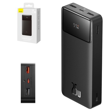 Power bank Baseus Bipow Digital, 20000 mAh, 25 ��, ������, Quick Charge, #PPBD020301