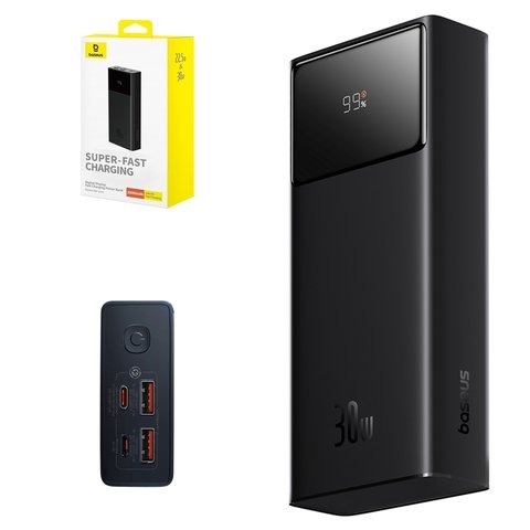 Power bank Baseus Star-Lord Digital, 20000 mAh, 30 ��, ������, Fast Charge, #P10022904113-00