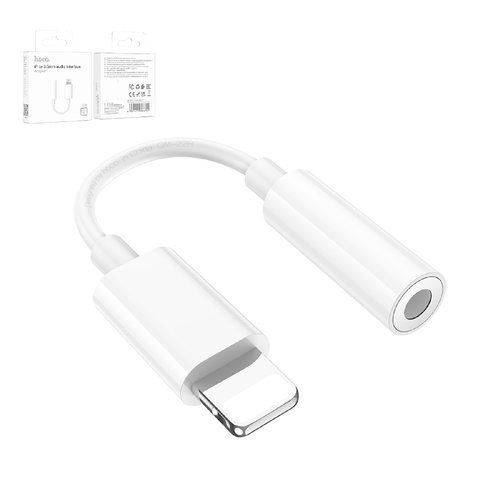 ������� Hoco LS34, ������������ ������� ���������, TRRS 3.5 ��, Lightning, ����, #6931474783745