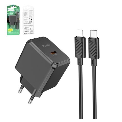 ������� �������� ���������� Hoco CS15A, Power Delivery (30 ��), ������, c ������� USB ���-C � Lightning ��� Apple, 1 ����, #6942007603966