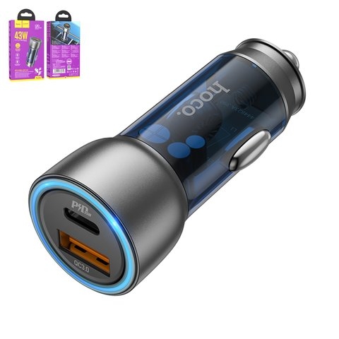 ������������� �������� ������� Hoco NZ8, �����, Power Delivery (PD), 43 ��, 2 �����, 12-24 B, #6931474782717 | �������, �������� ����������