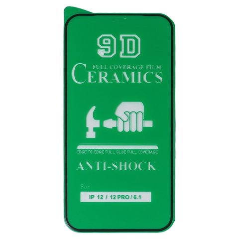 �������� ������ Apple iPhone 12, iPhone 12 Pro, Full Glue (���� �� ���� ������� ������), Ceramics, ������