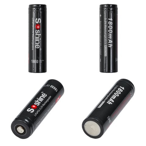 ���������� 18650 Soshine, 1800 mAh, 3,2 B, LiFePO4, � ������� | ���, �������, �����������