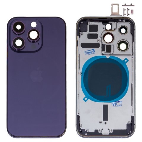 ������ Apple  iPhone 14 Pro, ����������, � ���������� SIM-�����, � �������� ��������, High Copy, Global, deep purple