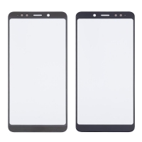 Стекло дисплея Xiaomi Redmi Note 5, Redmi Note 5 Pro, M1803E7SG, черное, с OCA-пленкой | стекло тачскрина