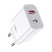 Сетевое зарядное устройство Remax RP-U68, Power Delivery (20 Вт), Quick Charge 3.0, белое