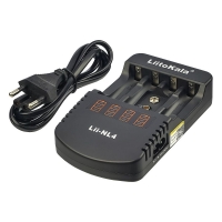 Сетевое зарядное устройство с тестером LiitoKala Lii-NL4, для аккумуляторов 18650, АА, ААА и других, 4 слота
