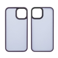 Чехол Сolor Protective Frame Apple iPhone 12, iPhone 12 Pro, фіолетовий, Люкс