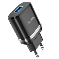 Сетевое зарядное устройство Hoco N1, 1 USB, черное
