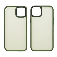 Чехол Colorful Matte Case Apple iPhone 15 темно-зеленый Люкс