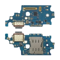 Плата зарядки Samsung SM-G996 Galaxy S21 Plus 5G, шлейф коннектора зарядки, с микрофоном, с коннектором SIM-карты, High Copy