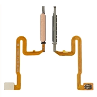 Шлейф Xiaomi Redmi Note 10 Pro, M2101K6G, M2101K6R, боковая клавиша, для сканера отпечатка пальца (Touch ID), бронзовый, Original (PRC)