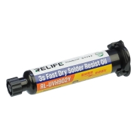 Лак изоляционный Relife RL-UVH902Y 3S быстросохнущий, желтый, в шприце, 10 ml