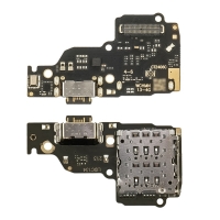 Плата зарядки Xiaomi Redmi Note 13 4G, 23124RA7EO, 23129RAA4G, шлейф коннектора зарядки, с микрофоном, с коннектором SIM-карты, с коннектором карты памяти, High Copy