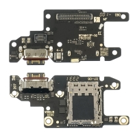 Плата зарядки Xiaomi Poco X6, Redmi Note 13 Pro, 2312CRAD3C, 2312DRA50C, 2312DRA50G, 2312DRA50I, шлейф коннектора зарядки, с микрофоном, c SIM-коннектором, с коннектором карты памяти, Original (PRC)