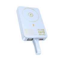 Power bank Hoco Q24 10000mAh 22.5W PD 20W ��������� � �������� ������������ ������� blue