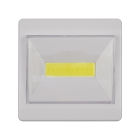 LED светильник магнитный со скотчем, питание от батареек ААА white