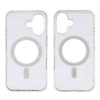 Чехол силиконовый Сlear Case MagSafe для Apple iPhone 16 Plus прозрачный