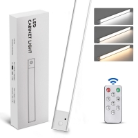 LED светильник 30-2S с пультом, аккумулятором, датчиком движения и освещенности 30 см 2.5W алюминиевый серебристый