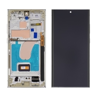 Дисплей Samsung SM-S918 Galaxy S23 Ultra, сріблястий | з тачскріном | в передній панелі | High Copy, OLED | дисплейный модуль, экран