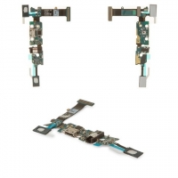 Шлейф Samsung SM-N920C Galaxy Note 5, коннектора зарядки, с микрофоном