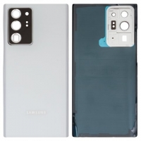 Задня кришка Samsung SM-N985 Galaxy Note 20 Ultra, біла, із склом камери, Original (PRC) | корпус, задняя панель аккумулятора, АКБ, батареи
