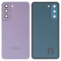 Задня кришка Samsung SM-G990 Galaxy S21 FE 5G, фіолетова, із склом камери, Lavender, Original (PRC) | корпус, задняя панель аккумулятора, АКБ, батареи