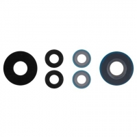 Стекло камеры Xiaomi 12 Lite, 2203129G, комплект 3 шт., черное, Original (PRC)