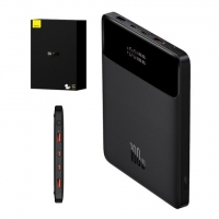 Power bank Baseus Blade, 20000 мАч, с дисплеем, c кабелем USB тип-C к USB тип-C, чорний, Quick Charge, 100 Вт, #PPDGL-01