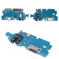 Плата зарядки Samsung SM-A245 Galaxy A24, шлейф коннектора зарядки, коннектора наушников, с микрофоном, High Copy