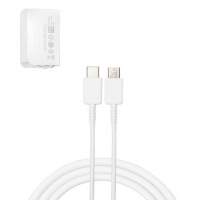 USB-кабель для мобильных телефонов Samsung, 2xUSB тип-C, 100 см, 3 A, білий, service pack