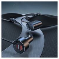 ������������� �������� ������� Baseus High Efficiency Pro 1-for-2, ������, � ��������, 30 ��, 2 �����, 12-24 B, #C00455300121-00  | �������, �������� ����������