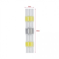 Термоусадочная гильза с оловом 12-10AWG, 4-6 мм?, желтая, 10 шт.