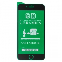 �������� ������ Apple iPhone 6, iPhone 7, iPhone 8, iPhone SE 2020, Full Glue (���� �� ���� ������� ������), Ceramics, ������