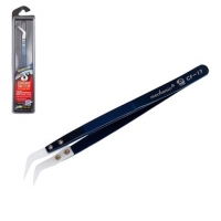 Пинцет монтажный Mechanic CF-17, керамический, изогнутый, 155 мм