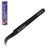 Пинцет монтажный Mechanic AZ-KING15, изогнутый, 117 мм, чорний