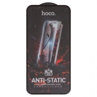 Захисне скло Hoco G10 Apple iPhone 11, iPhone XR, iNobi, Full Glue, клей на усій поверхні, Anti-Static, без пакування, чорне | Закаленное защитное стекло