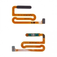 Шлейф Samsung SM-A135 Galaxy A13, A137 Galaxy A13, кнопки включения, для сканера отпечатка пальца (Touch ID), черный